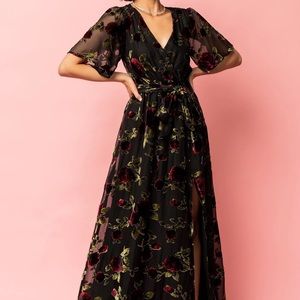 Parisian Velvet Maxi Dress